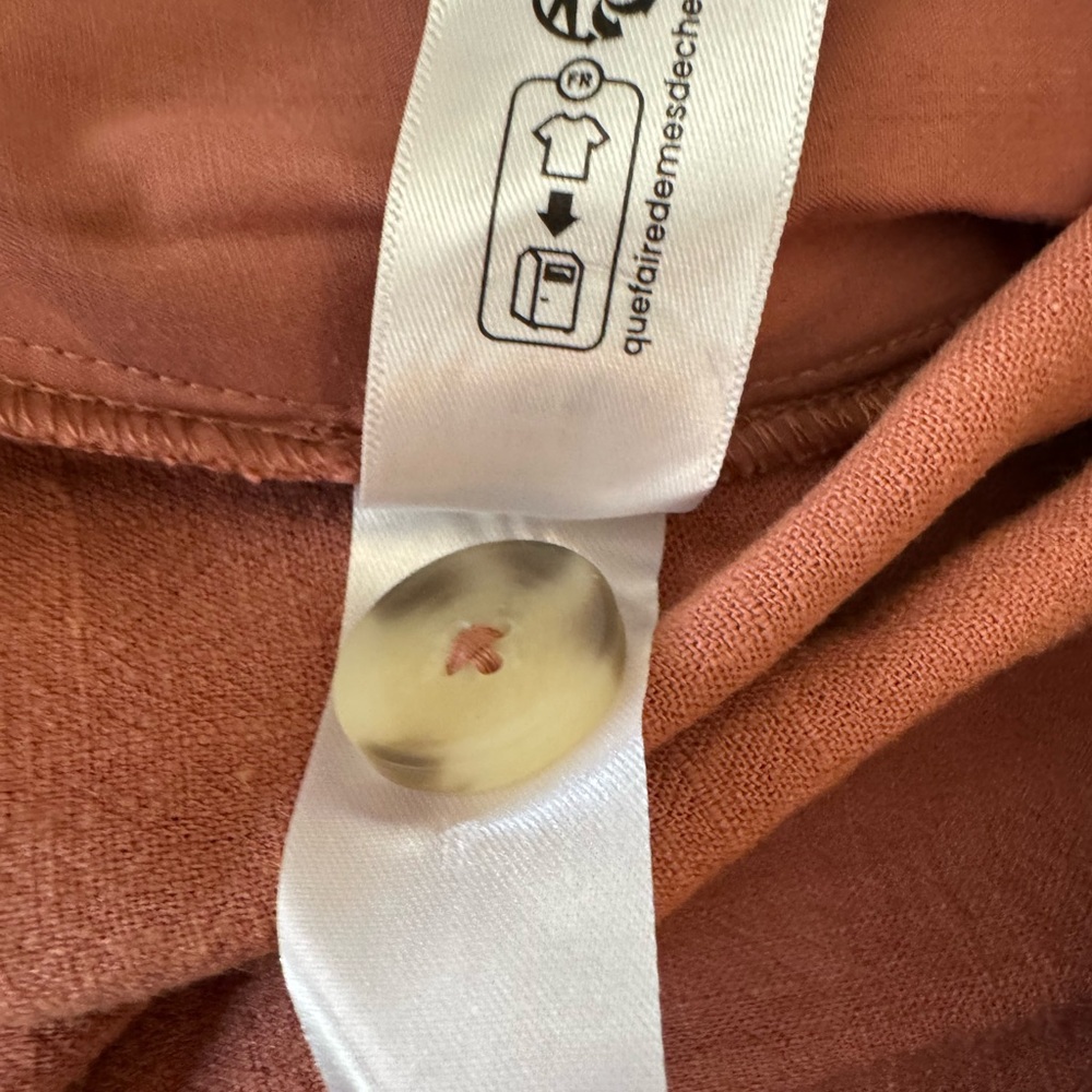 ASOS High-Rise Wide-Leg Pants in Apricot - size 12 tall - Picture 11 of 13